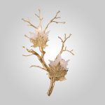 Tree Trunk 2 Lights Gold Wall Lamp