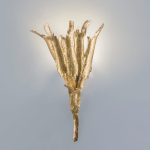 Tree Trunk 3 Lights Gold Wall Lamp