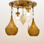 Asmara 4 Lights Gold Pendant