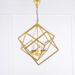 Hozera 4 Lights Gold Chandelier