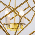 Hozera 4 Lights Gold Chandelier - Image 3