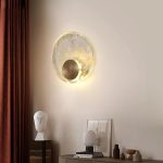 Sun 1 Light Gold Wall Lamp