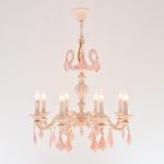 Amsterdam 8 Lights Whitey Rose Chandelier