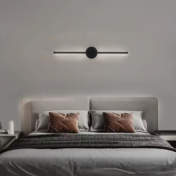Stick T 1 Light Black Wall Lamp