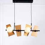 Violina 4 Lights Black & Gold Pendant - Image 4