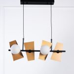 Violina 4 Lights Black & Gold Pendant - Image 3