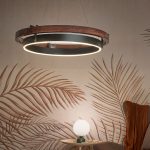 Woody Led Light Gold Chandelier