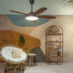 Toshi 52 Inches Brown Ceiling Fan
