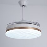 Vinnie White Hidden Blades Ceiling Fan – 40 Inch