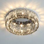 Felipios 6 Lights Chrome Chandelier