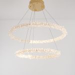 Caluna L LED Gold Chandelier