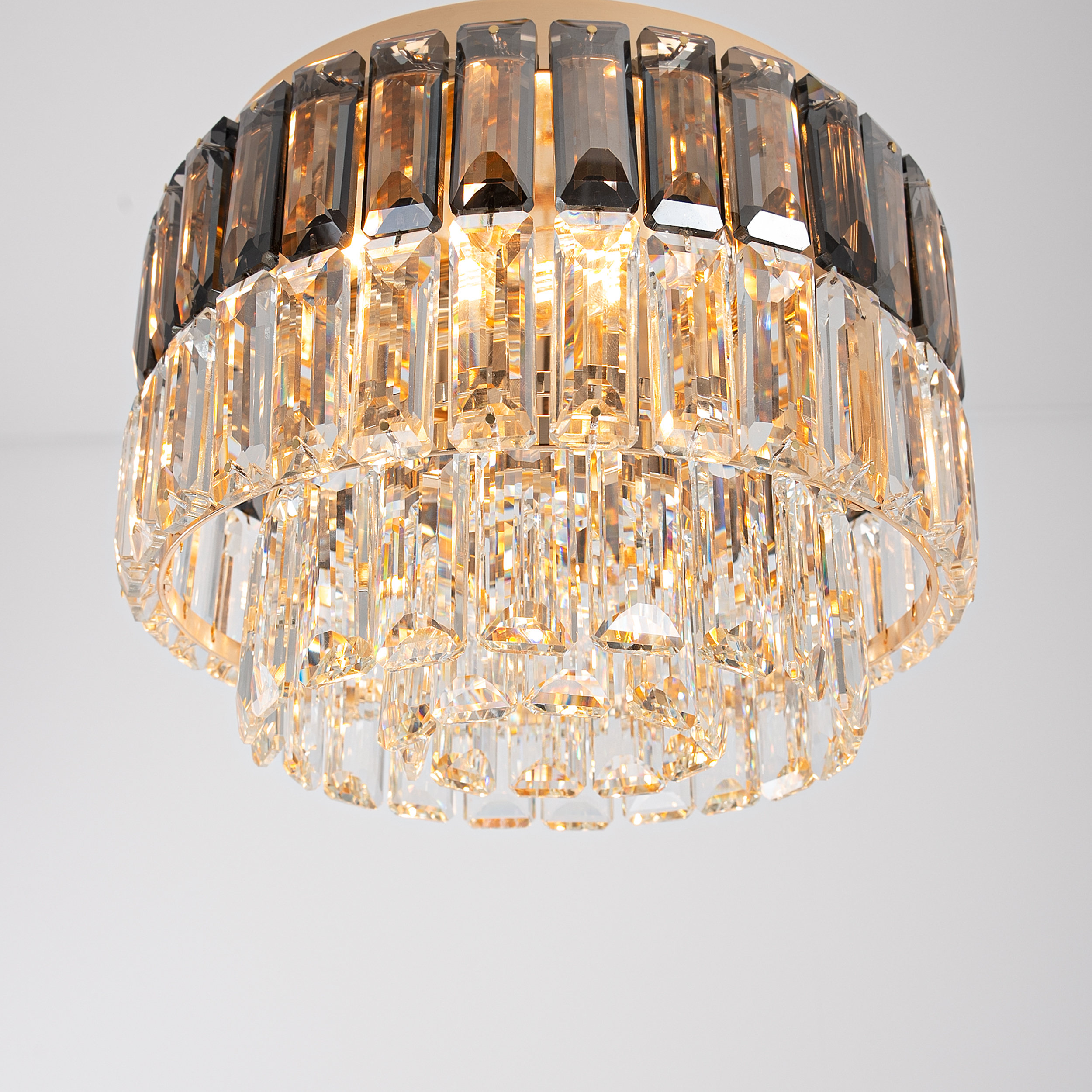 DSER-CH-85003-30 Valtira 3 Lights Gold Chandelier - Image 1