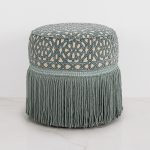 Handcrafted Green Pouf