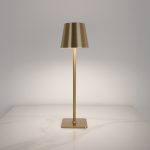 Elara LED Gold Rechargeable Table lamp