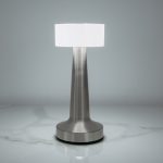 Klar LED Chrome Rechargeable Table Lamp