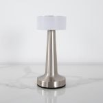 Klar LED Chrome Rechargeable Table Lamp - Image 3