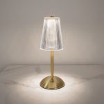 Rayl LED Gold Rechargeable Table Lamp