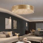 Classy 8 Lights 60 cm Gold Chandelier